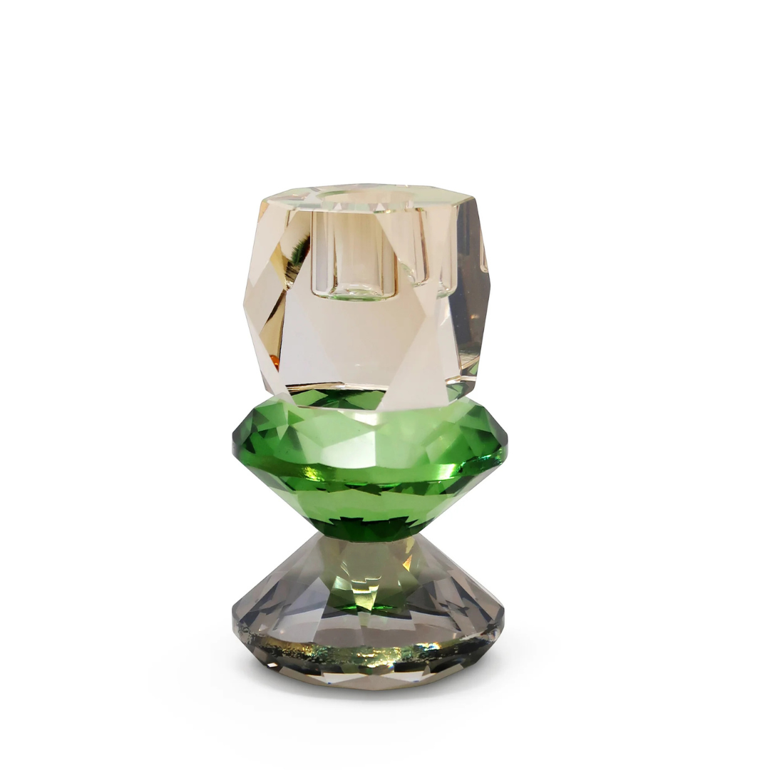 Tricolored Crystal Candlestick