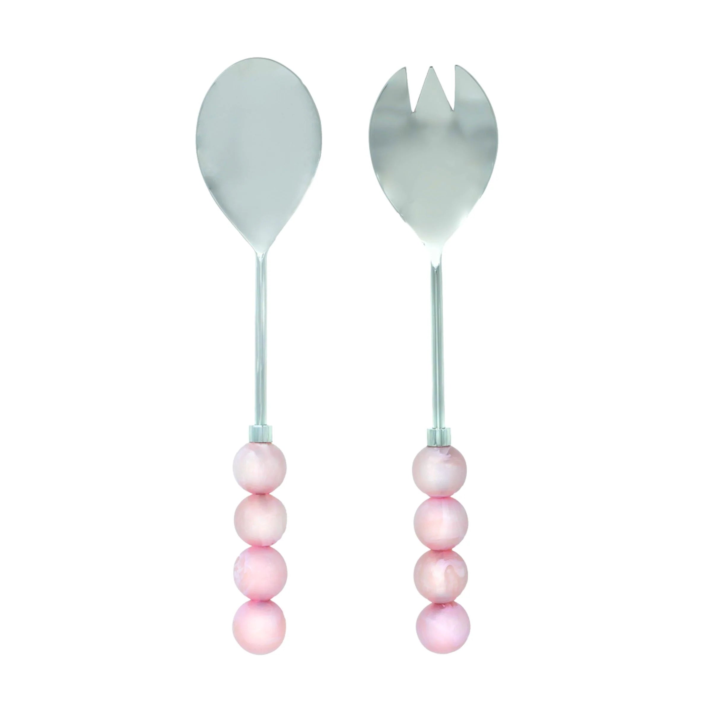 Temari Light Pink Salad Server Set