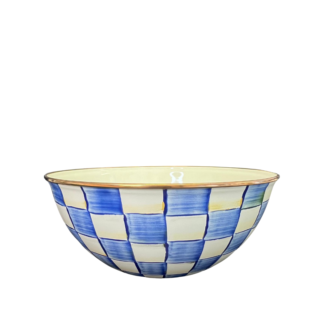 MacKenzie-Childs Royal Check Enamel Everyday Bowl - Medium