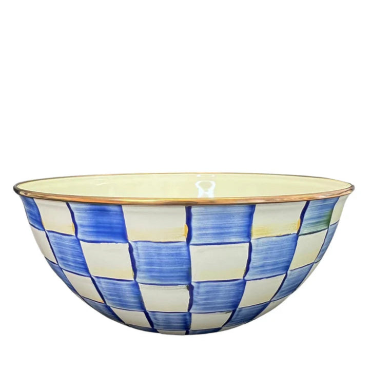 MacKenzie-Childs Royal Check Enamel Everyday Bowl - Extra Large