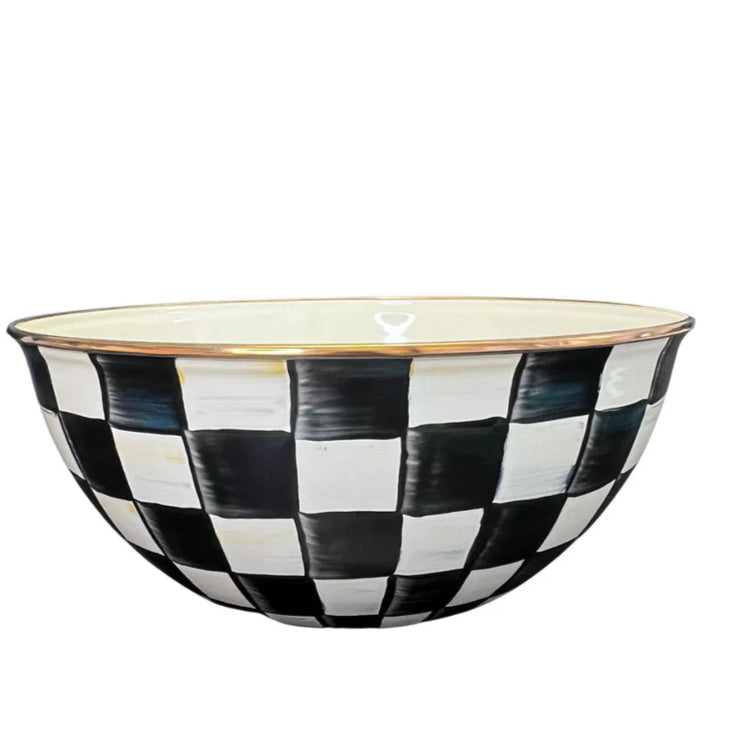 MacKenzie-Childs Courtly Check Enamel Everyday Bowl - Extra Large