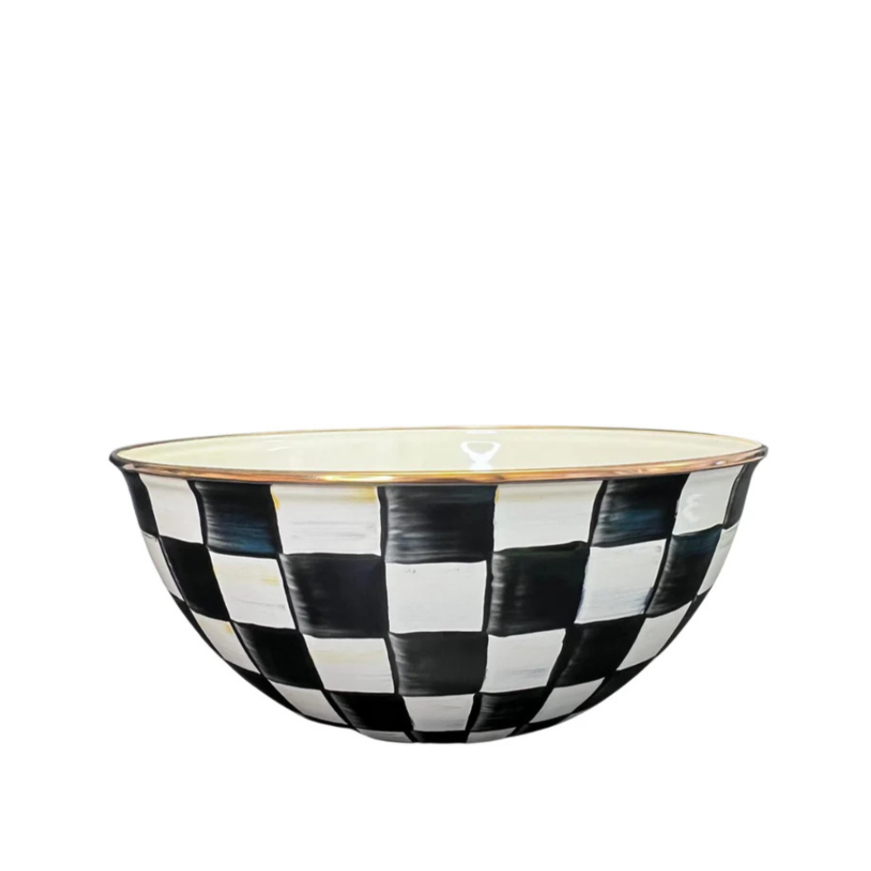 MacKenzie-Childs Courtly Check Enamel Everyday Bowl - Medium