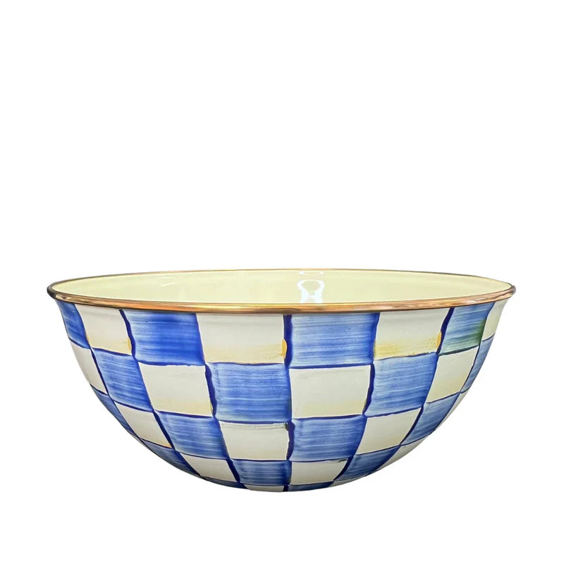 MacKenzie-Childs Royal Check Enamel Everyday Bowl -Small