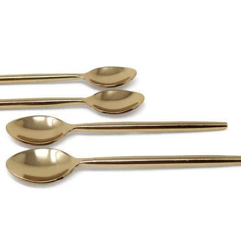 Gold Simple Dessert Spoons/Forks