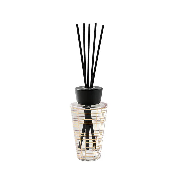 Cone Reed Diffuser, Clear Bottle, Black Cap, Magnetic Box