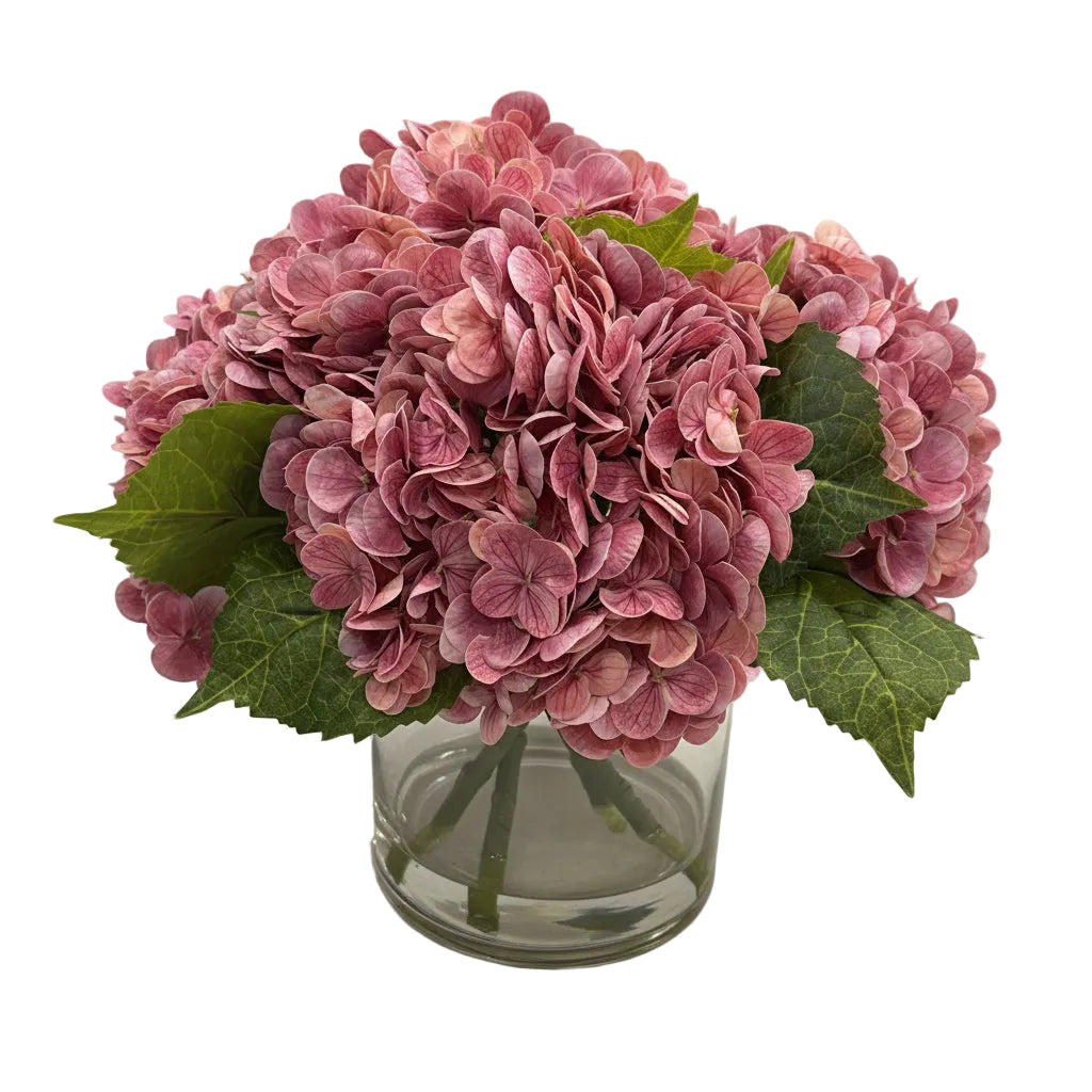 Flaura Hydrangeas in Glass