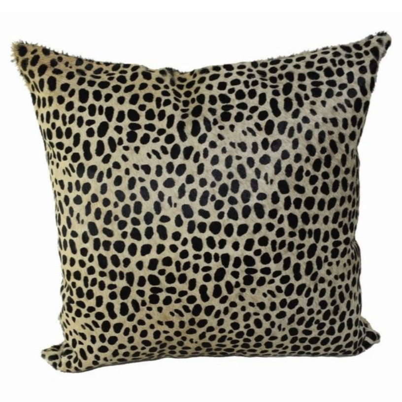 Cheetah Cowhide Pillow