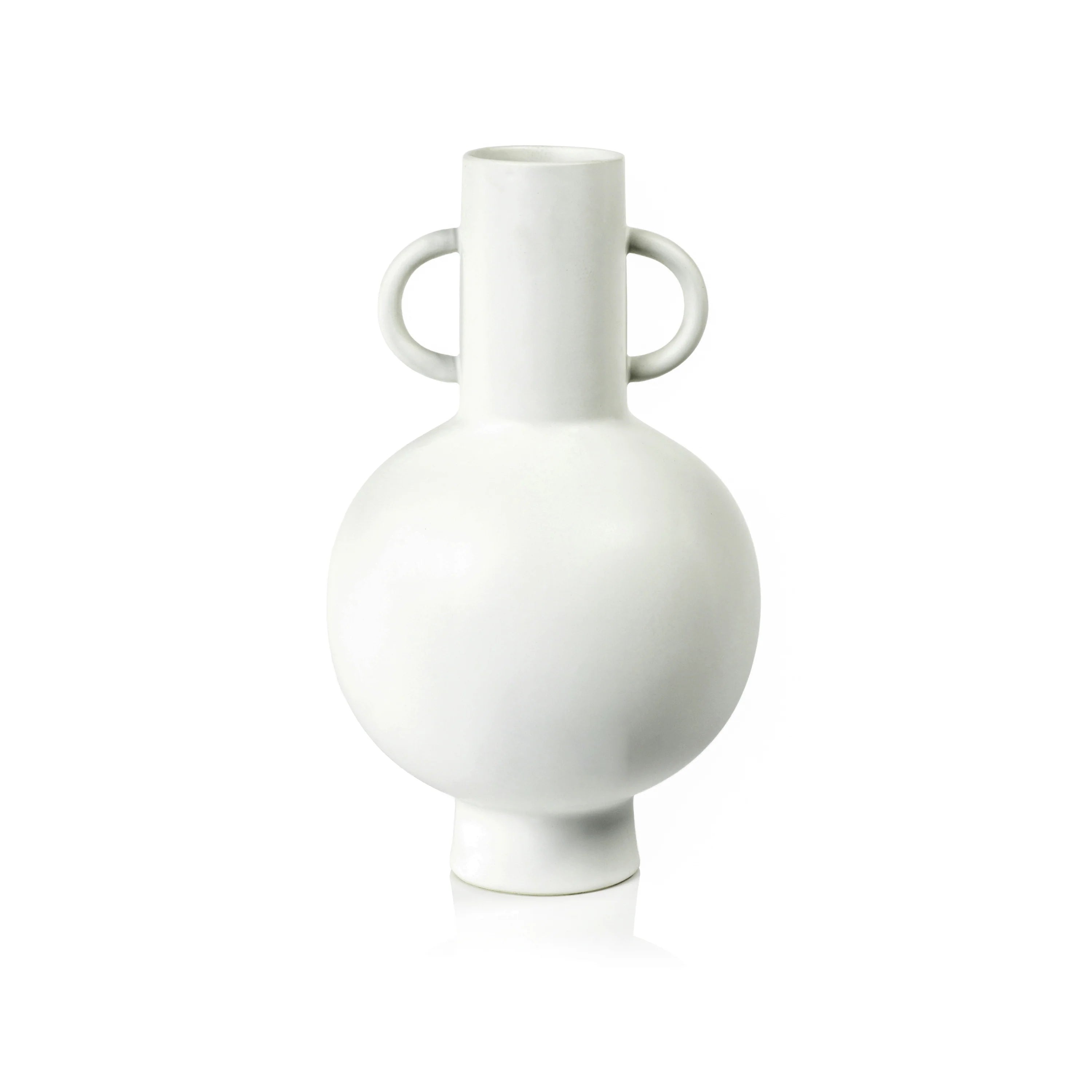 Zodax Aarhus White Stoneware Vase