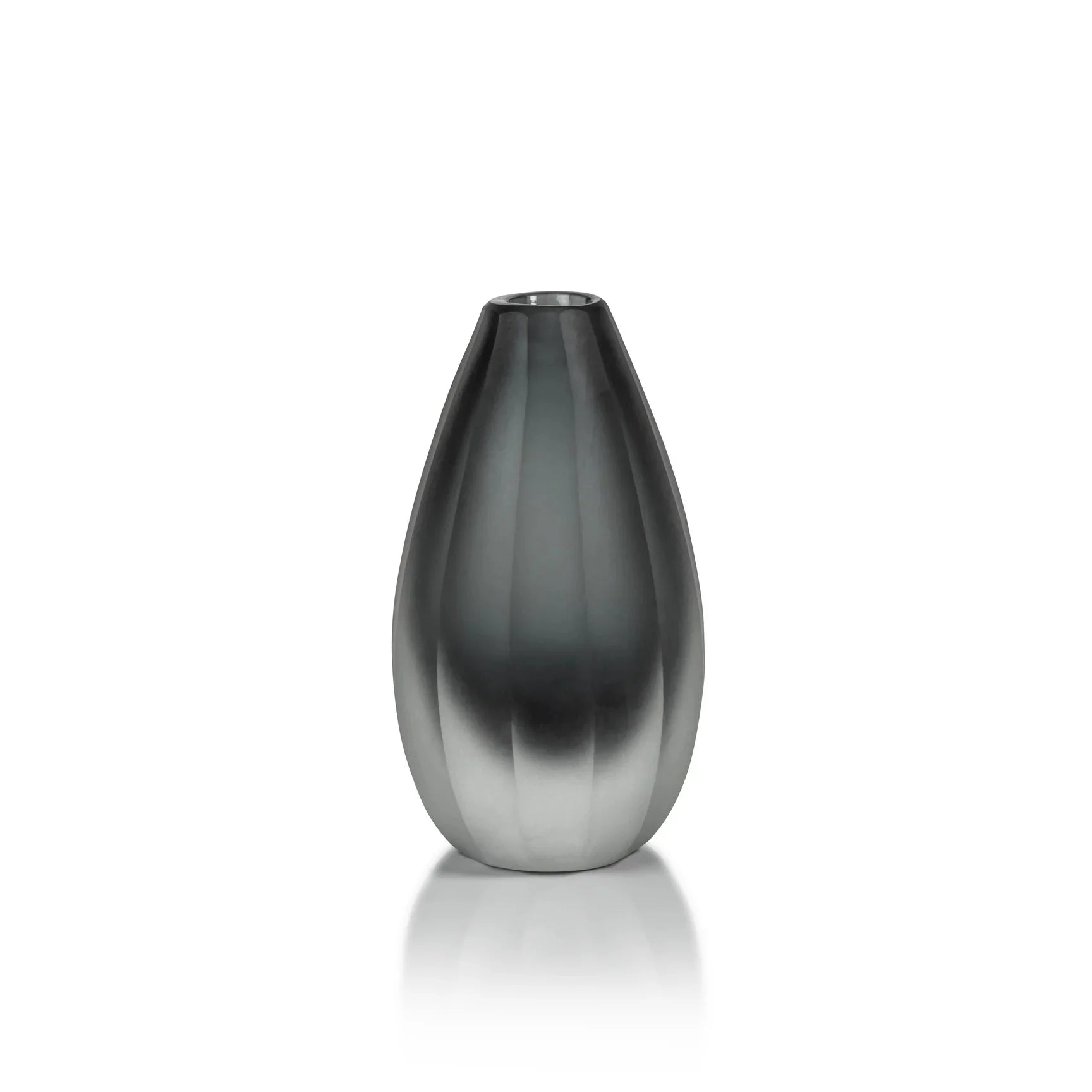 Milano Cut & Frosted Glass Vase