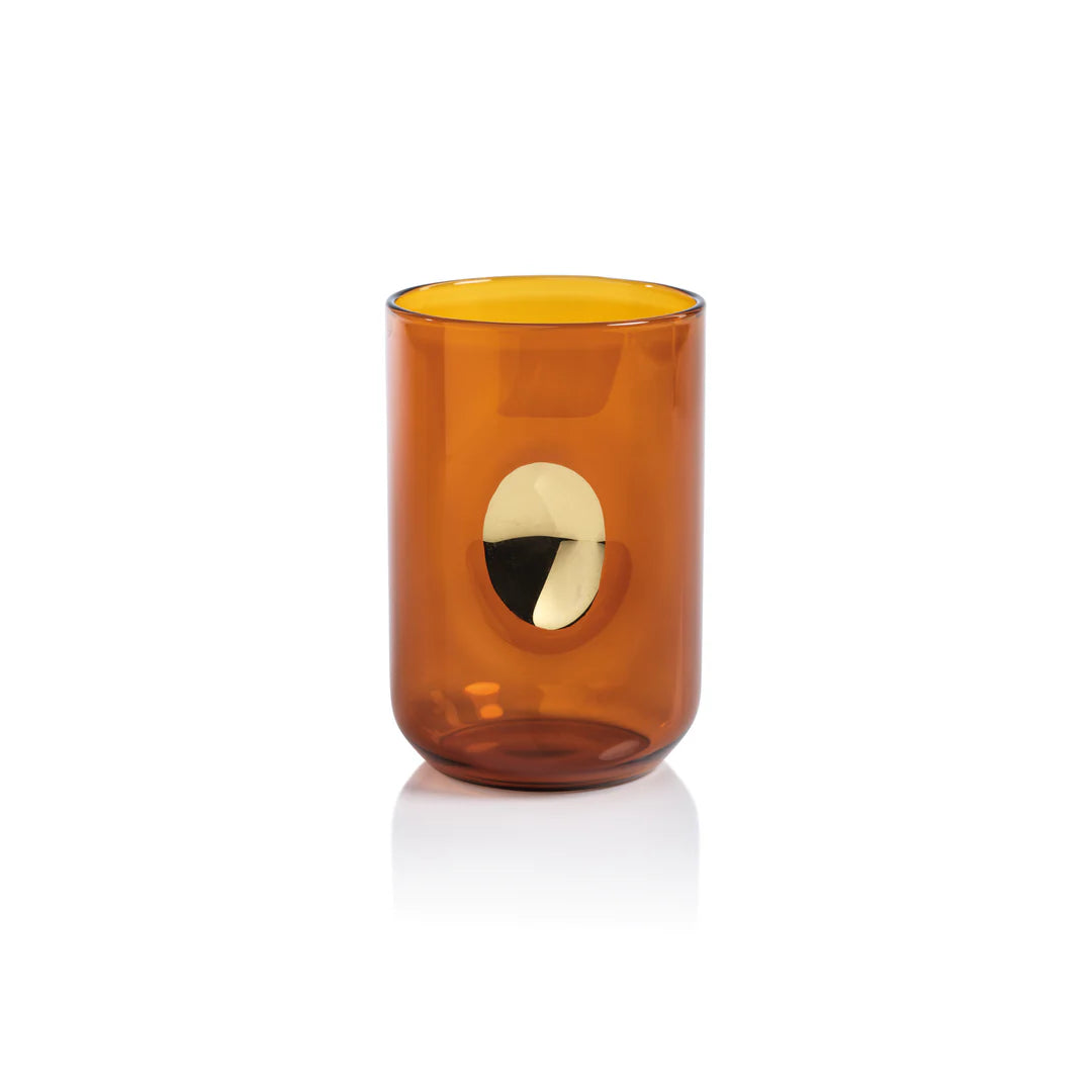 Zodax Aperitivo Tumbler with Gold Accent