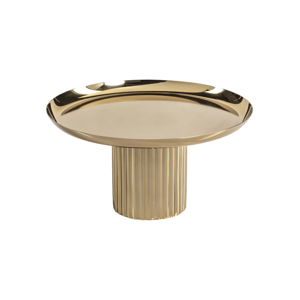 Zodax Polished Gold Footed Cake Stand