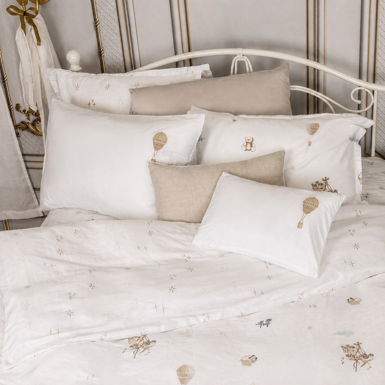 Petite Belle Carousel Dreams Duvet Set- Sky