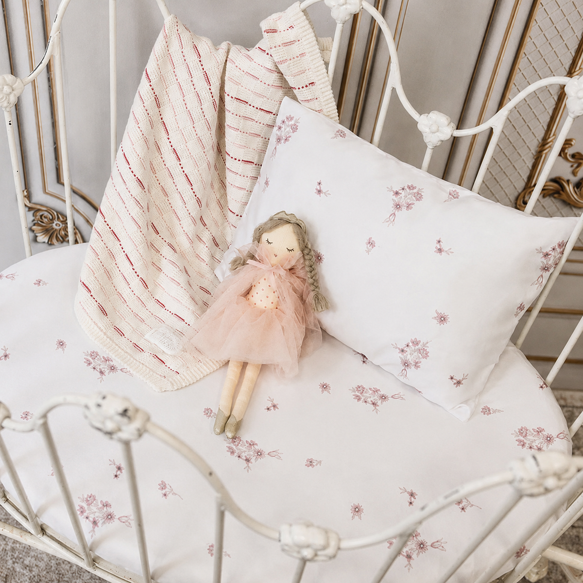 Petal Dreams crib in a softly lit nursery
