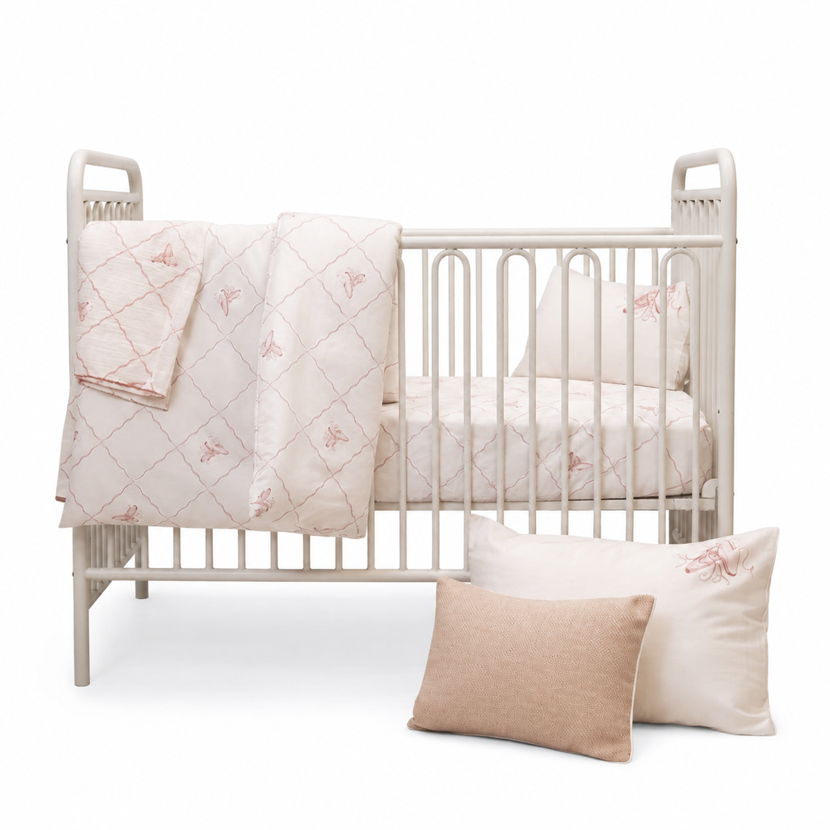 Petite Belle Rose Ballet Crib Set