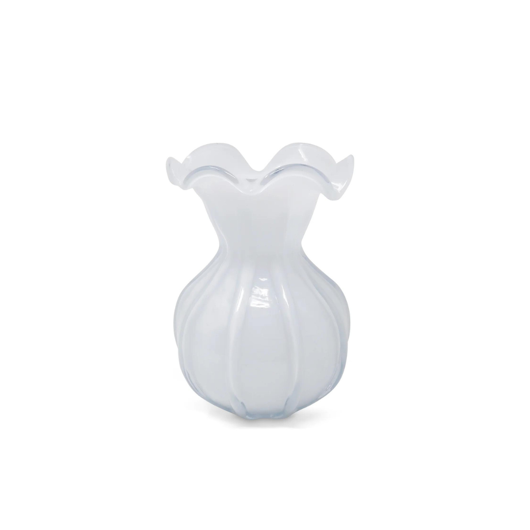 White Glass Vase