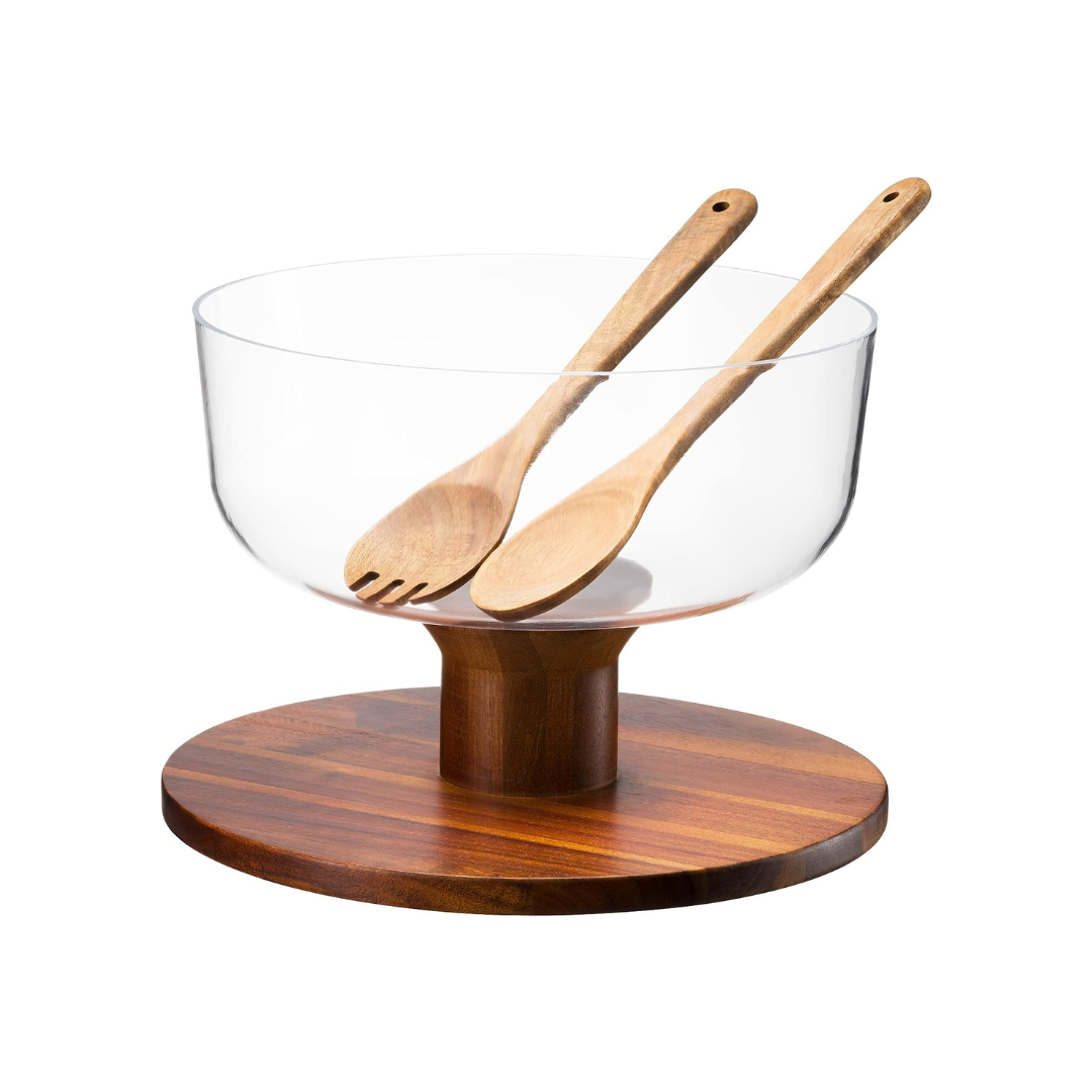 2in1 Cake Stand and Acacia Bowl