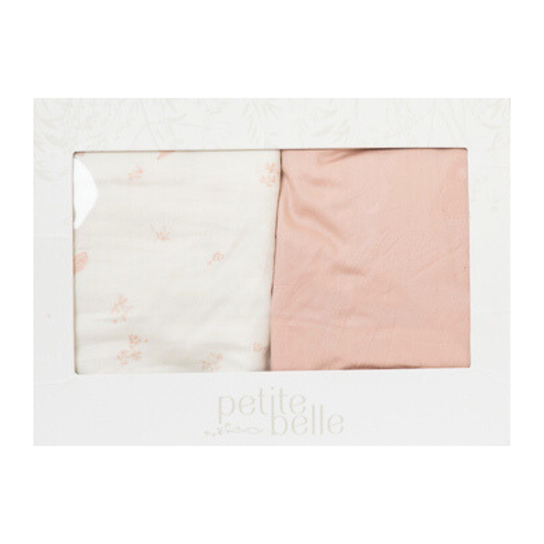 Petite Belle Toile Safra Sheet Set- Rose Pink