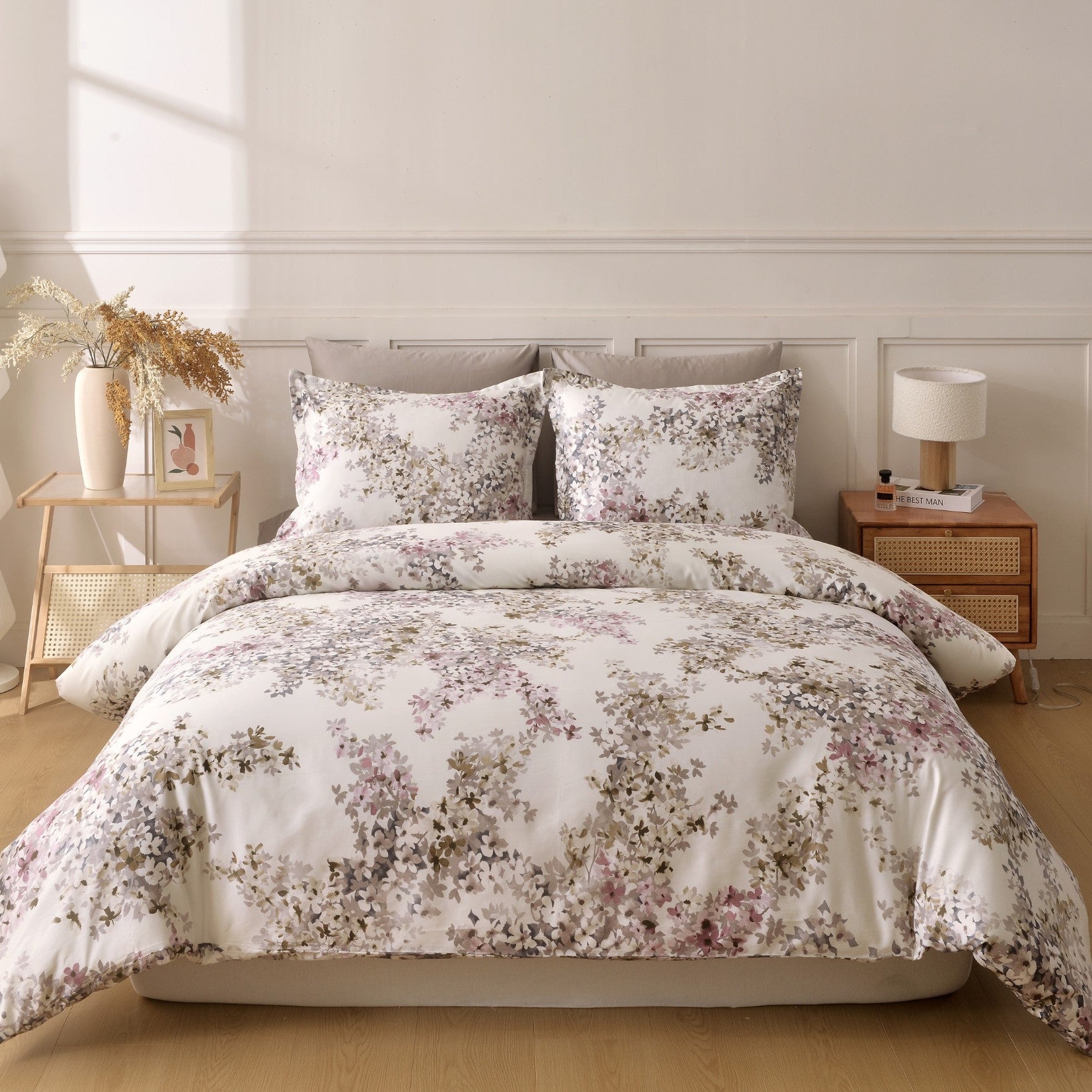 Aura Home Paradise Mauve Duvet Set