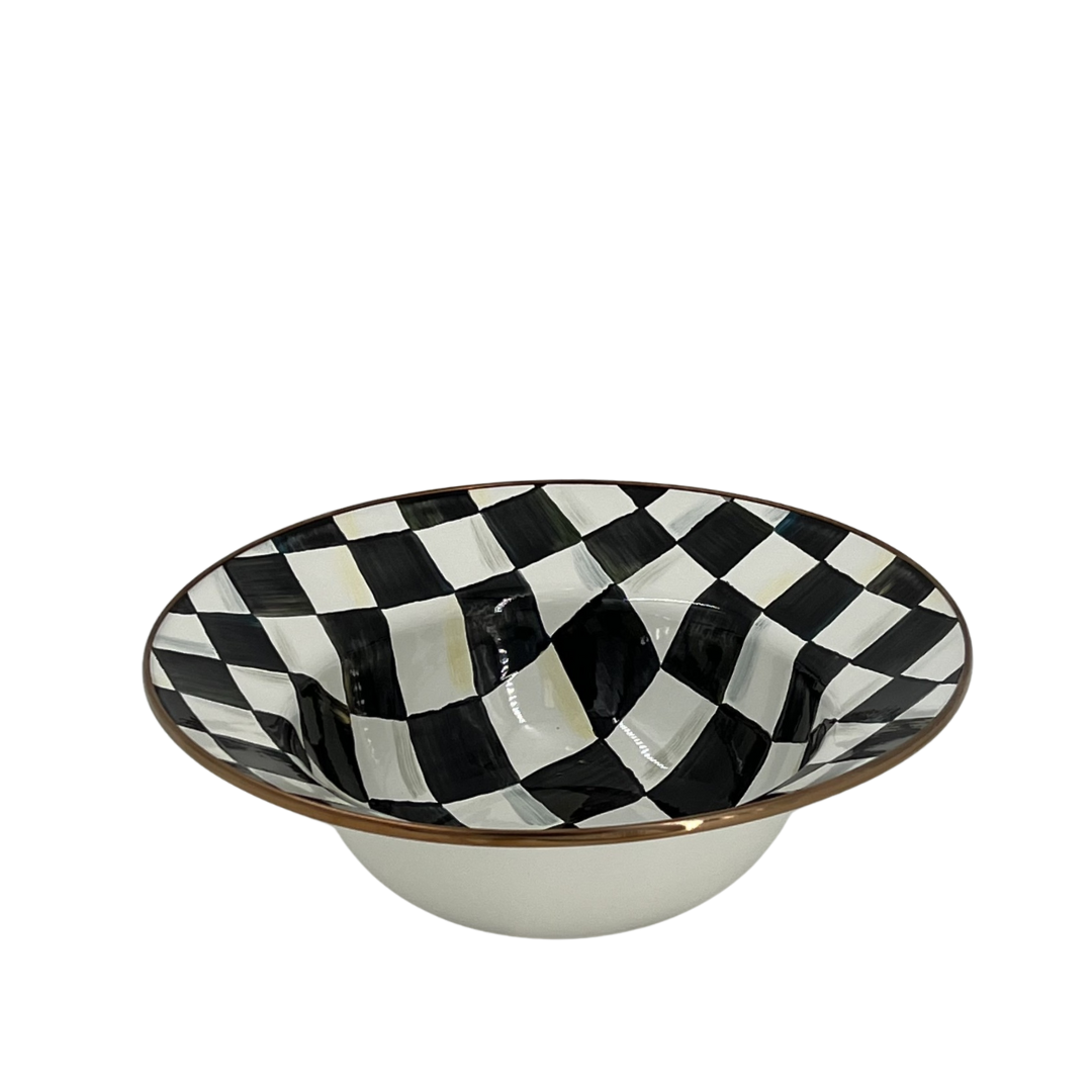 MacKenzie-Childs Courtly Check Serving Bowl