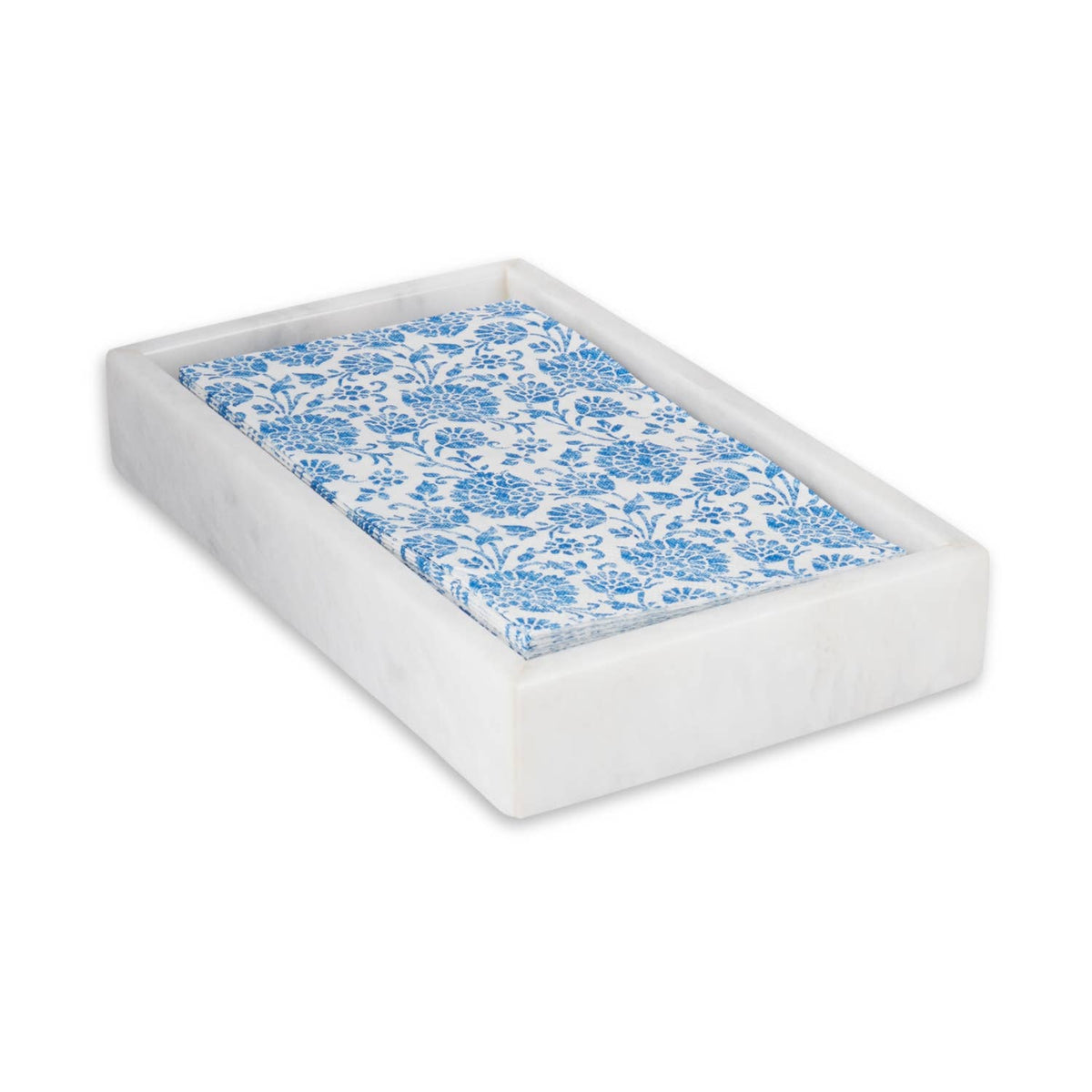 Ezra Genuine Marble Guest Towel Tray