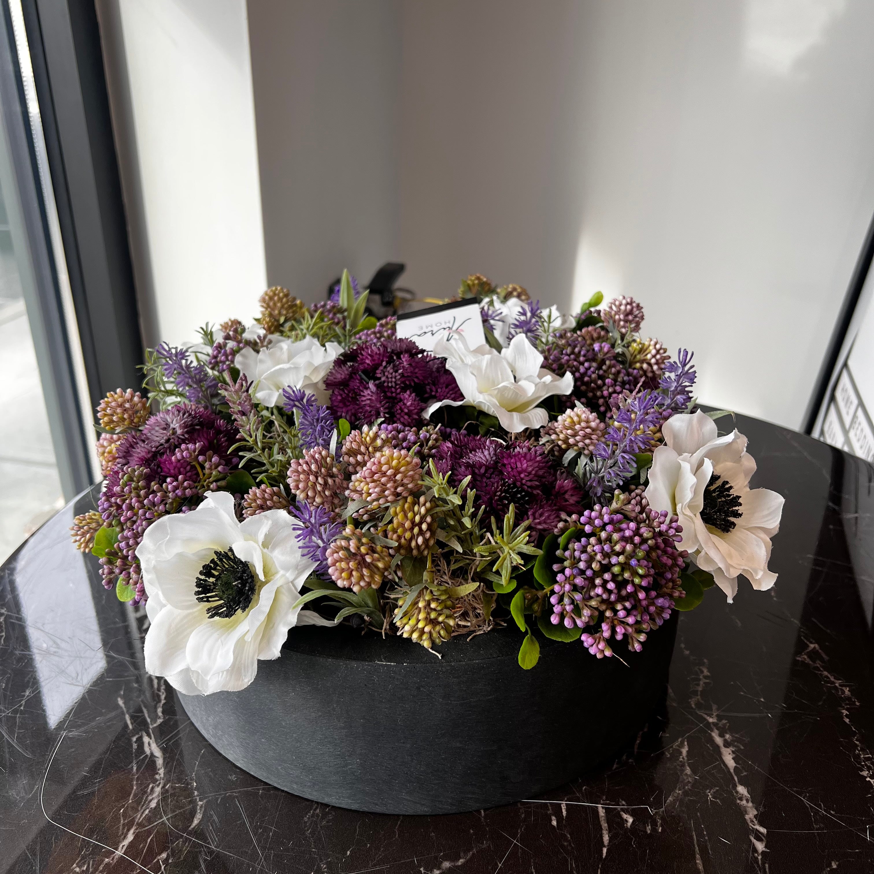 Flaura Purple Sedums and Anemone