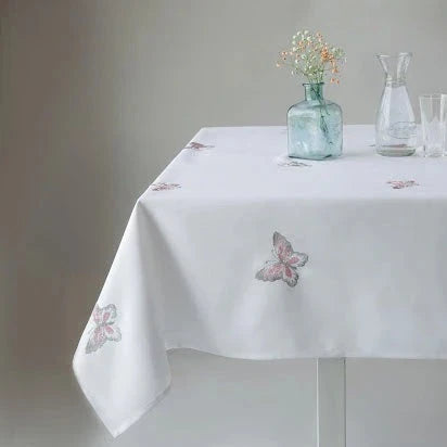 Adorn Your Table Pink Butterfly Tablecloth