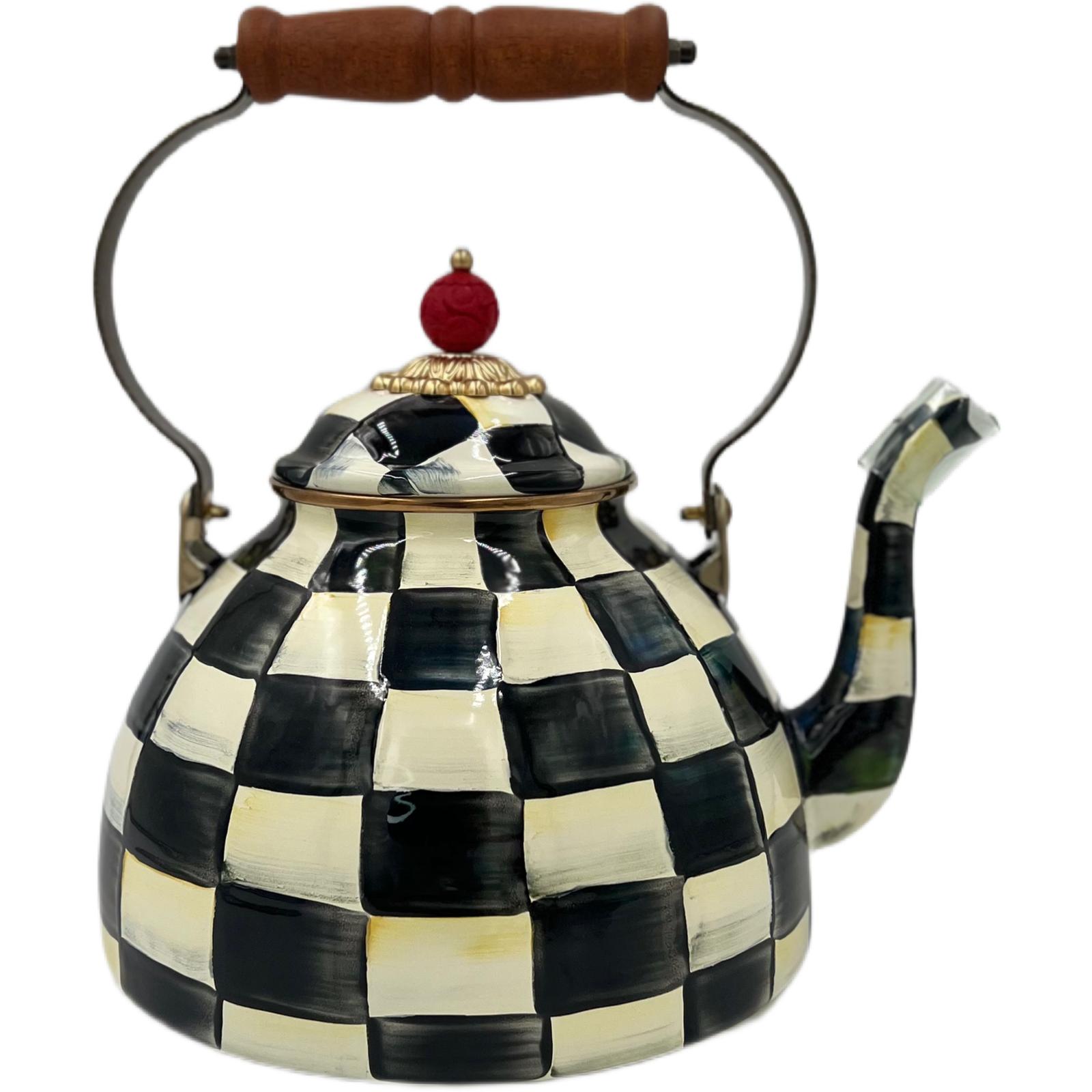 MacKenzie-Childs Courtly Check Tea Kettle