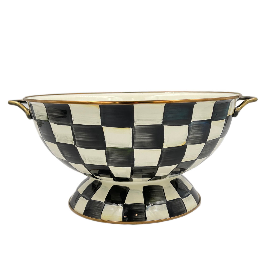 MacKenzie-Childs Courtly Check Enamel Everything Bowl