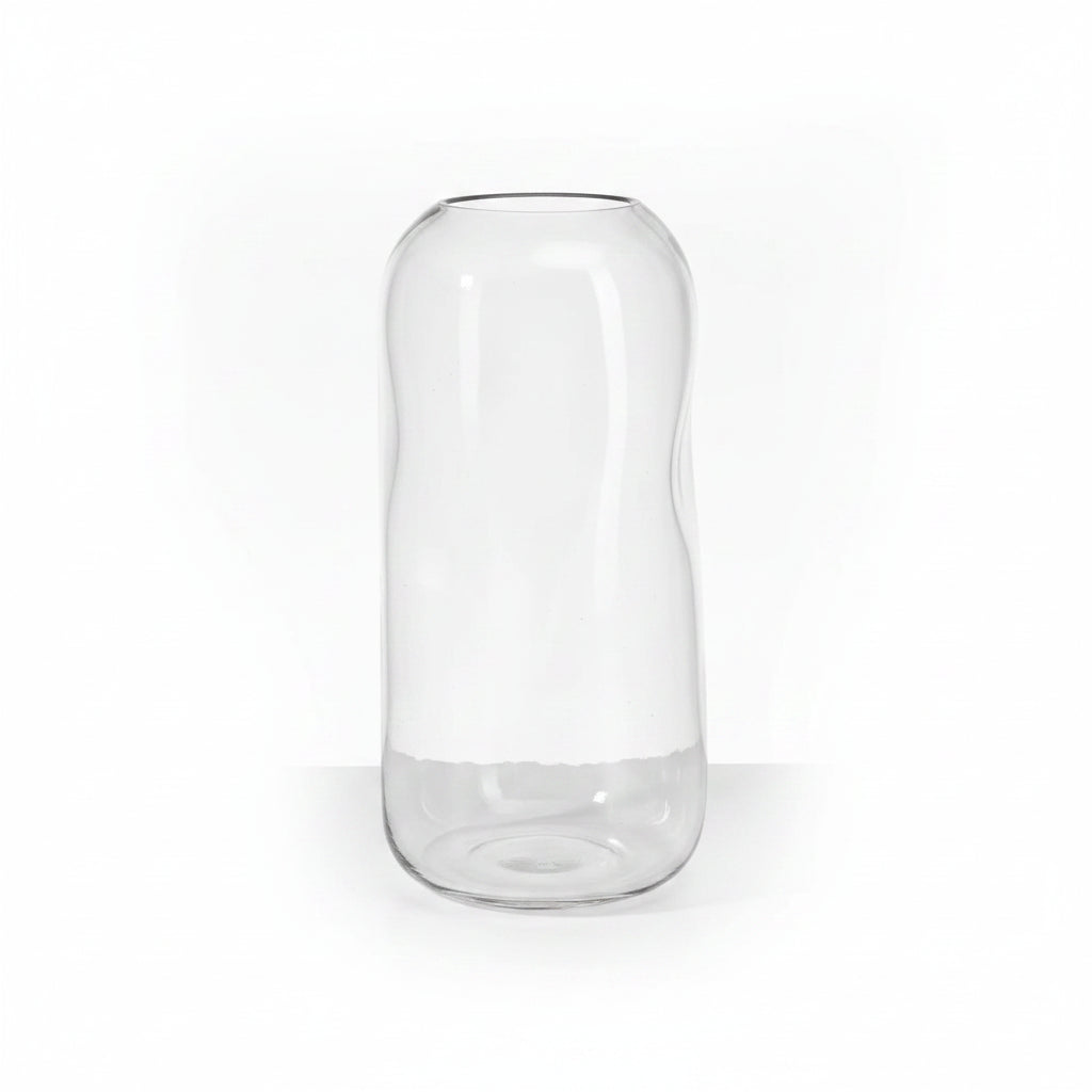 Majorca Tall Hand Blown Glass Vase- 11in