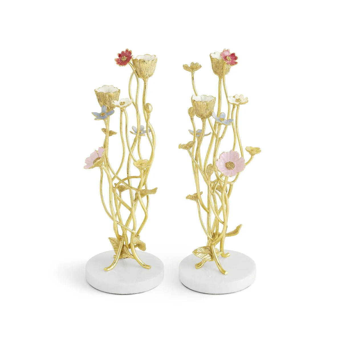 Michael  Aram Wildflowers Candleholders S/2