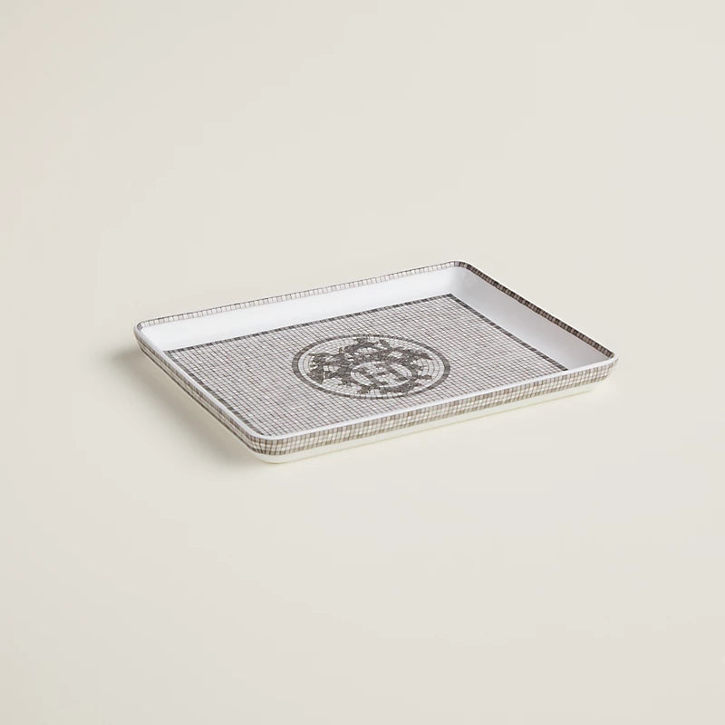 Mosaique Platinum Tray by Hermes