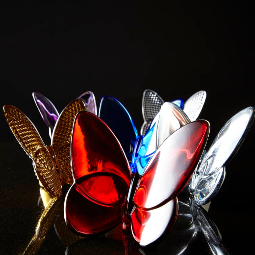 Baccarat Lucky Crystal 20K Diamant Butterfly