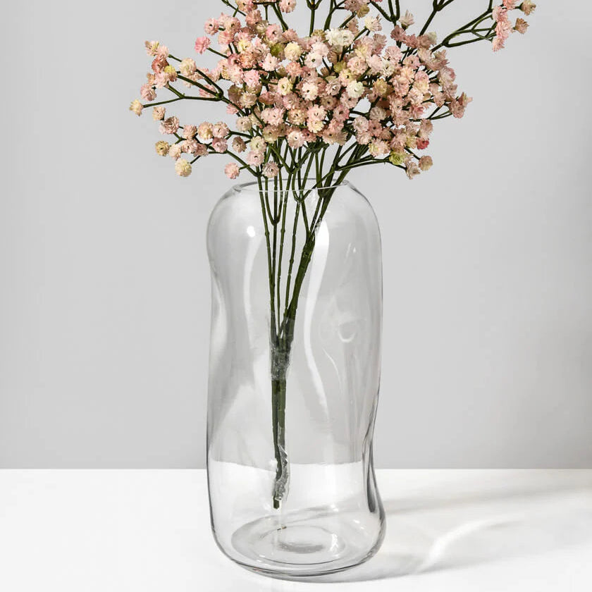 Majorca Tall Hand Blown Glass Vase- 11in