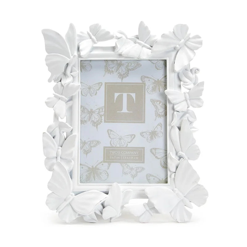 White Butterfly Frame
