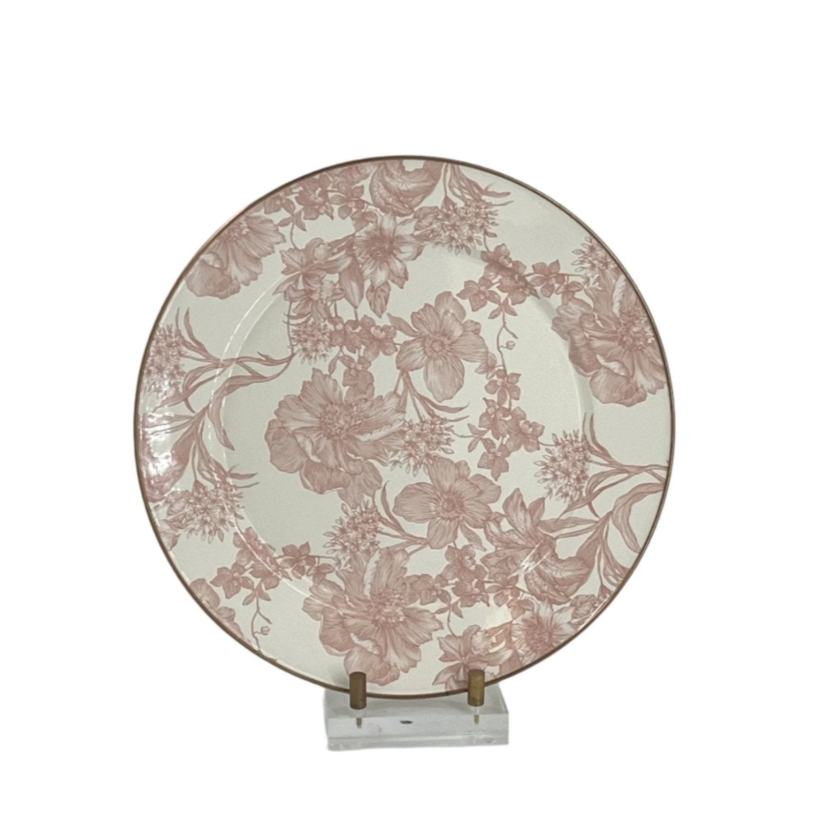 MacKenzie-Childs Rosy English Garden Enamel Charger/Plate