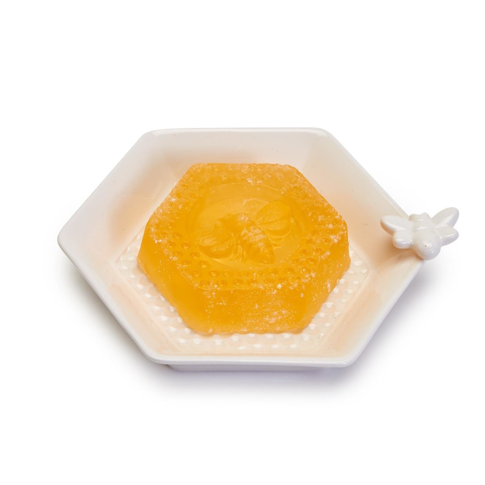 Bee Clean Honey Soap with Honeycomb and Bee Soap Dish