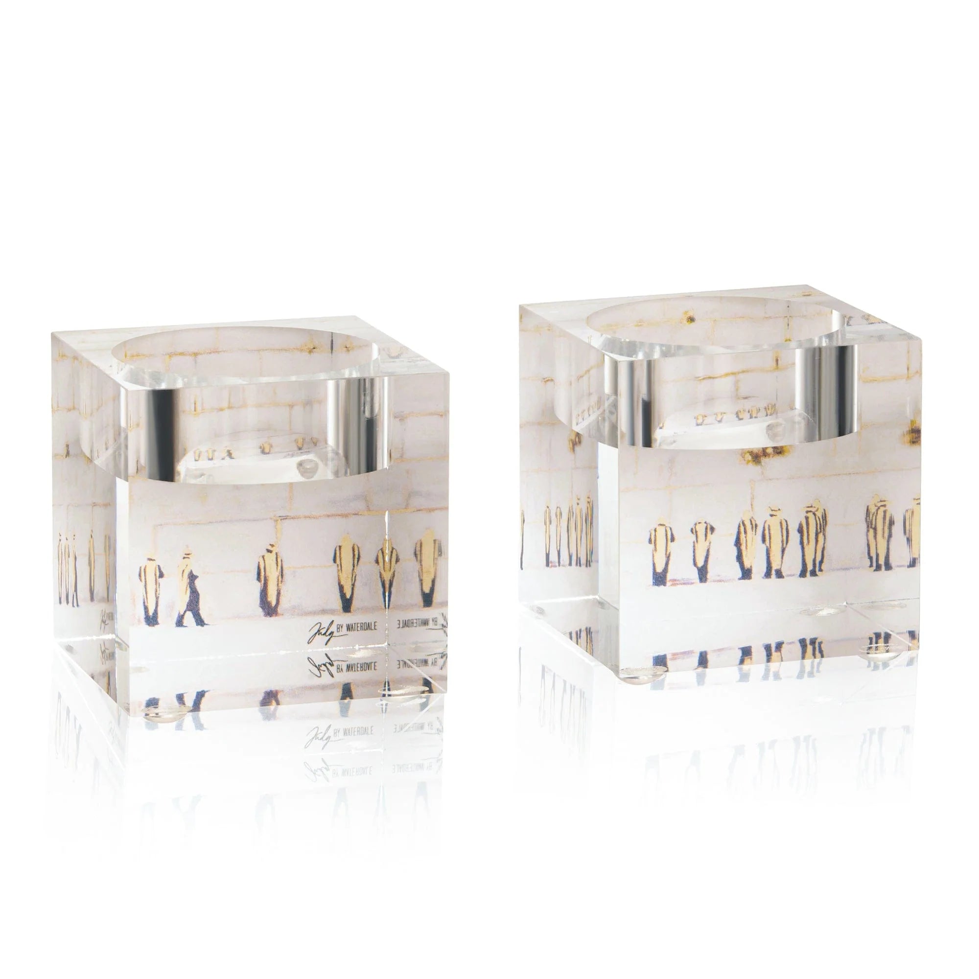 Kosel Tea Light Holders Painted by Batya
