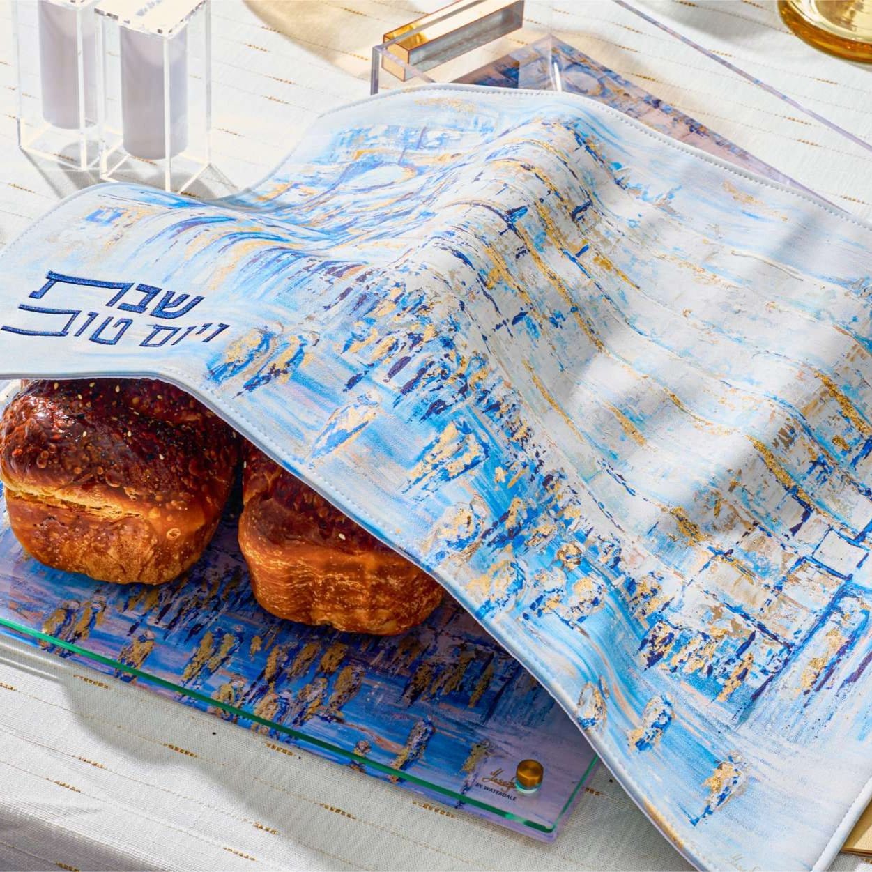 Kosel Challah Cover Painted by Yosefa