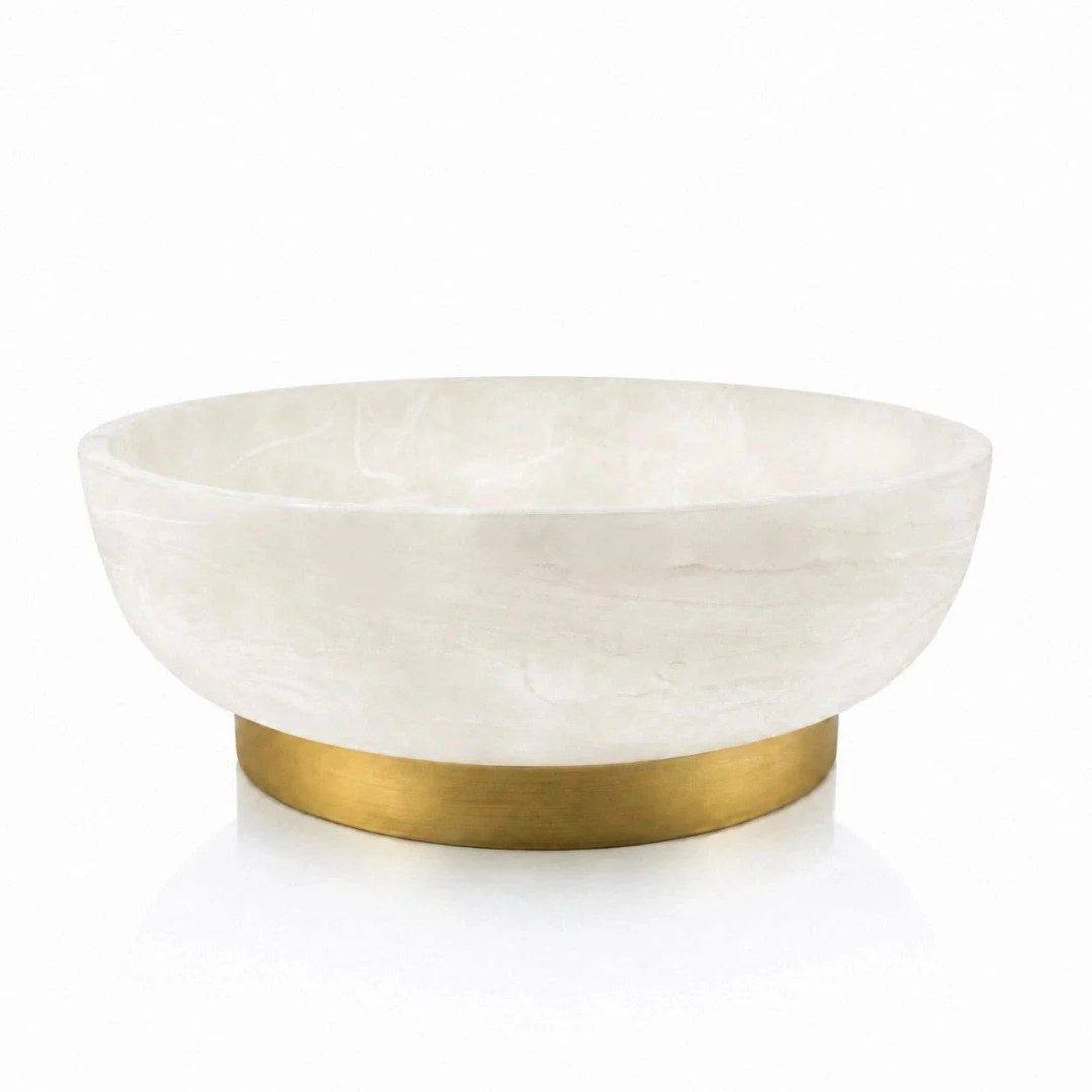 Bowl Round Large Resin Gold