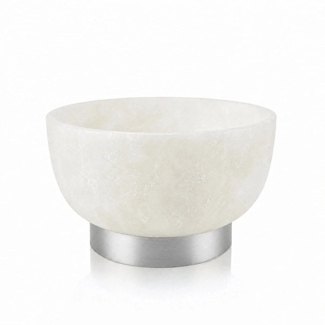 Bowl Round Medium Resin Silver