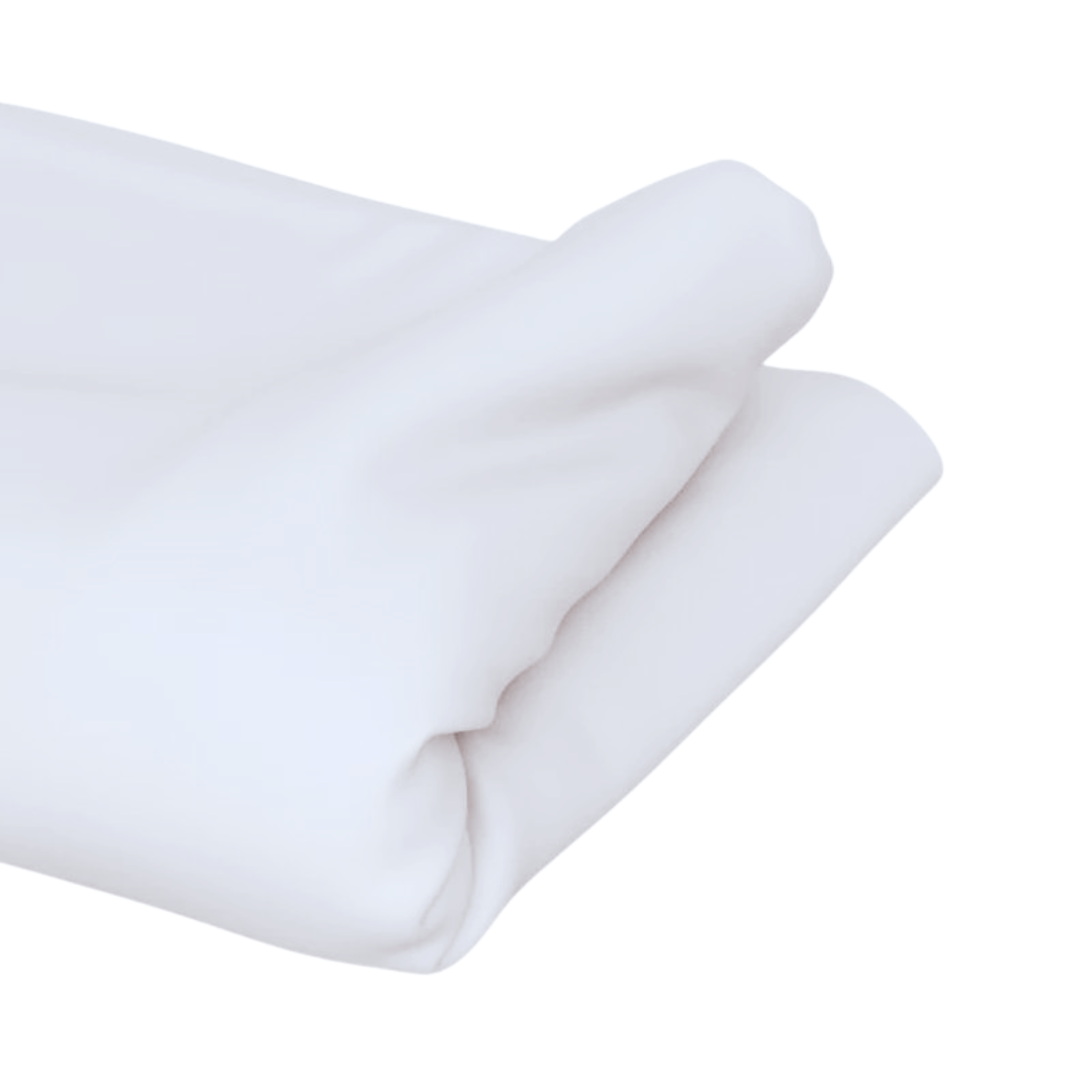 Aura Home White Sateen Fitted Sheet