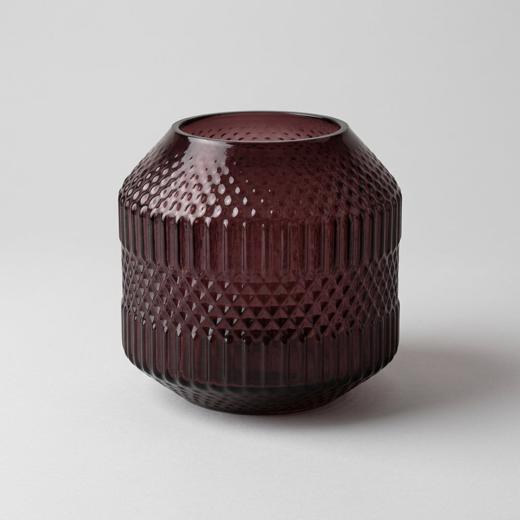 Patrick violet glass vase small