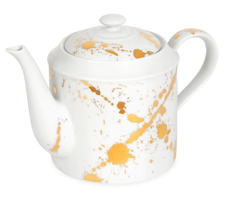 Jonathan Adler 1948 Gold/White Teapot