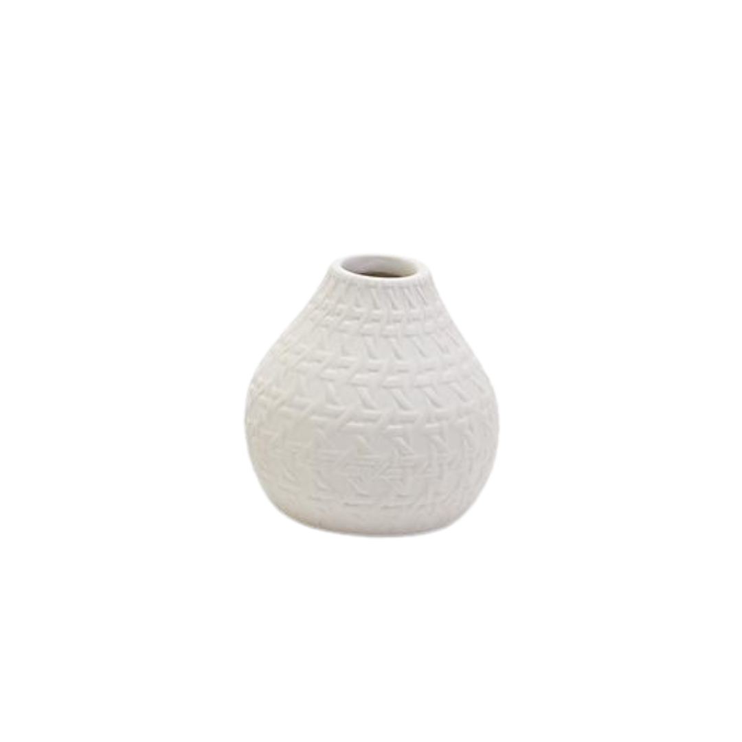 Embossed Cane Vase