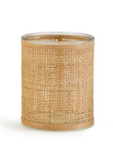 Weaved Rattan Wrapped Cachepot